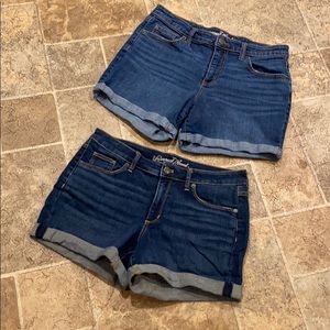 Two Universal Thread women’s size 10 jean shorts